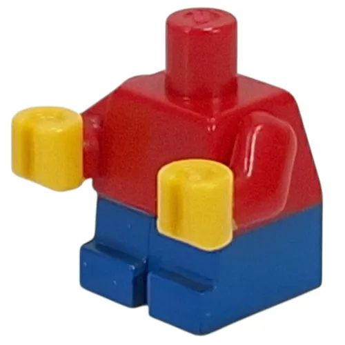Baby / Toddler Body with Fixed Arms and Yellow Hands with Blue Bottom Print