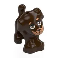 Animal, Dog, Small Standing with Medium Nougat Face, Eyebrows print