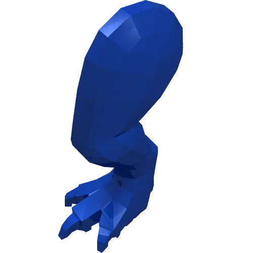 Animal Body Part, Dinosaur, Tyrannosaurus Rex / Indominus Rex / Carnotaurus Leg, Left, with Pin [Plain]