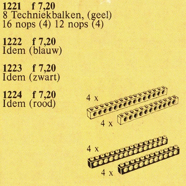 TECHNIC beams - blue