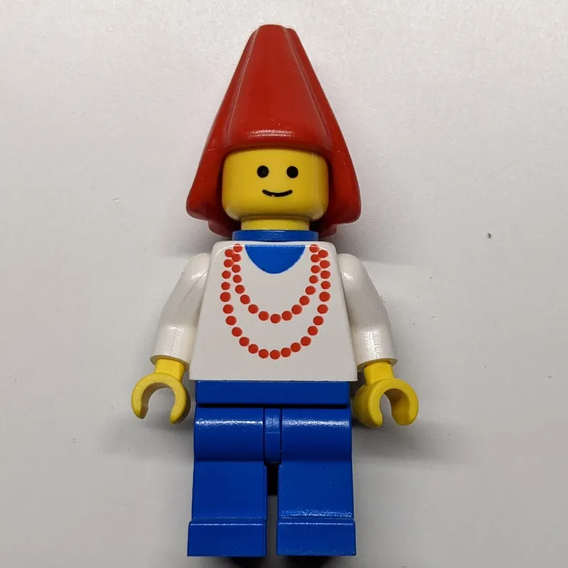 Maiden - Blue Legs, Red Cone Hat, 3626b