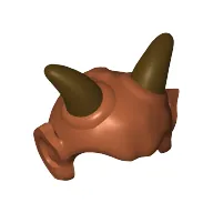 Head Top, Ears and Dark Brown Horns (Kardue'sai'Malloc)