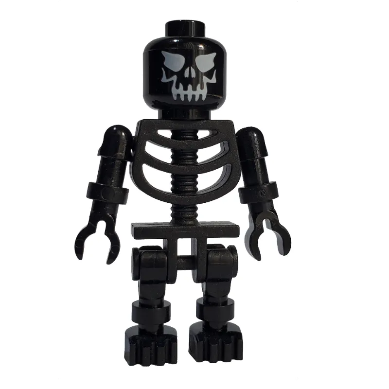 Skeleton, Evil Face, Black