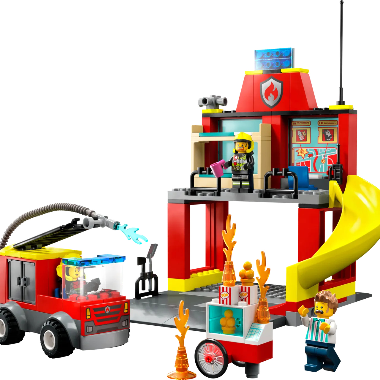 Fire Station and Fire Truck