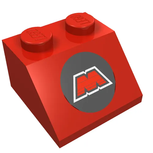 Slope 45° 2 x 2 with MTron Logo Print