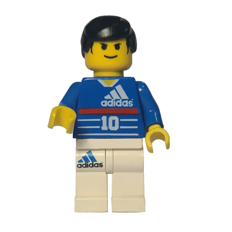 Soccer Player Blue Torso, White Legs #10 - Zidane