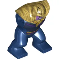 Body Giant, Thanos, Gold Bodysuit and Medium Lavender Face with Bare Teeth print