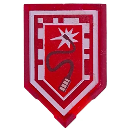 Tile Special 2 x 3 Pentagonal with Nexo Power Shield Print - Whiplash