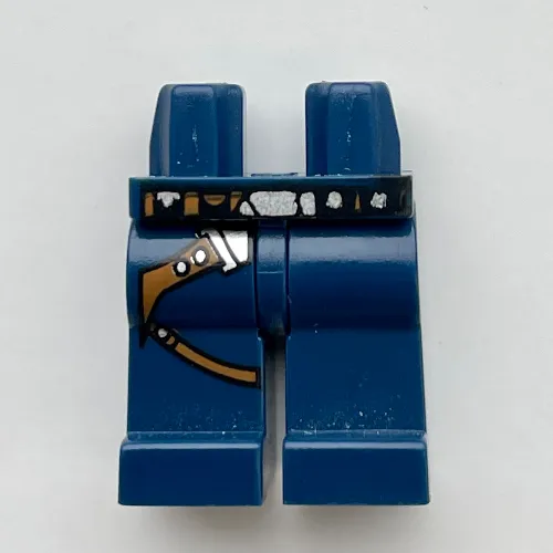 Hips and Dark Blue Legs with Gunbelt Print