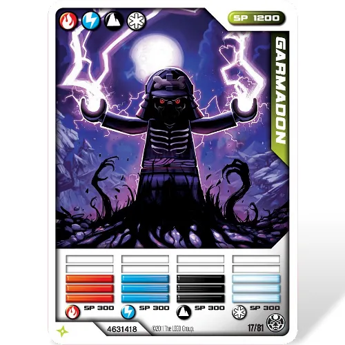 Trading Card, Ninjago Deck #1: 17 - Garmadon - International Version
