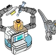 Raptor and Laboratory Table
