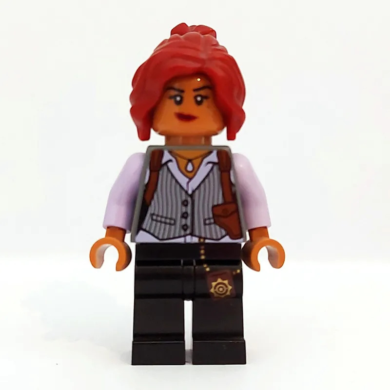 Barbara Gordon in Pinstripe Vest and Holster