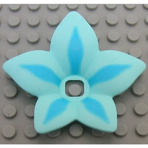 Clikits Icon Accent, Flower 6 x 6 x 2/3 with Sky Blue Petals Print