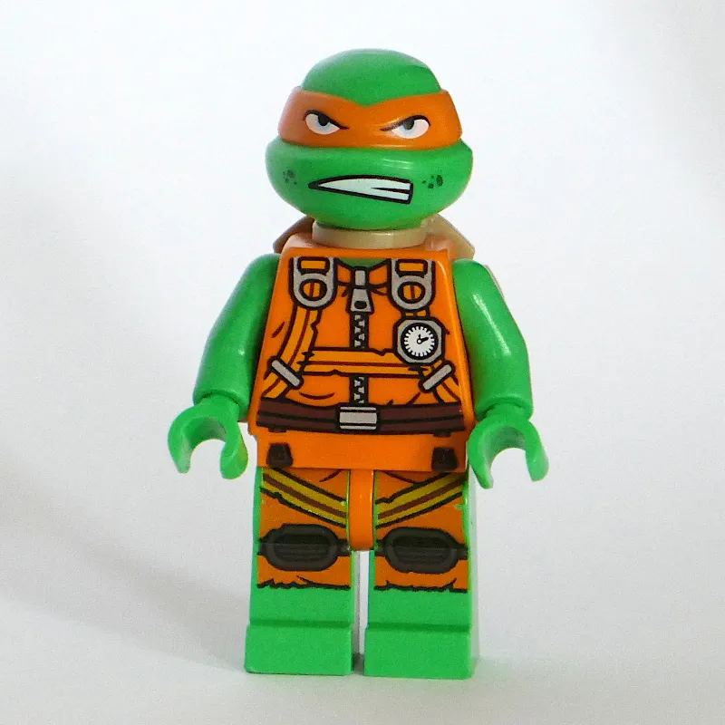Michelangelo in Orange Outfit