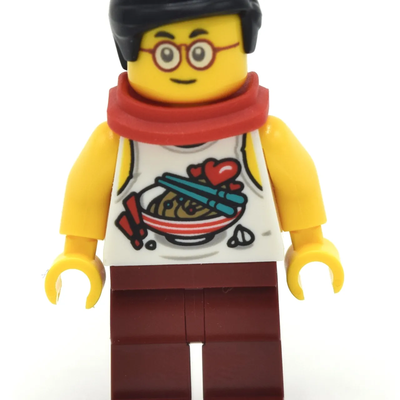 Mr. Tang - White Torso, Dark Red Legs