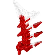 Large Figure Weapon Blade, 4 Spikes, Marbled Red Pattern (Krika)
