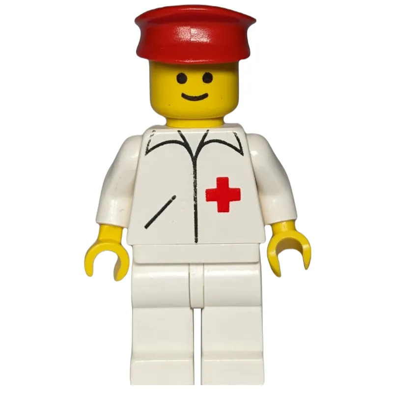 Doctor, White Jacket with Red Cross, White Legs, Red Hat