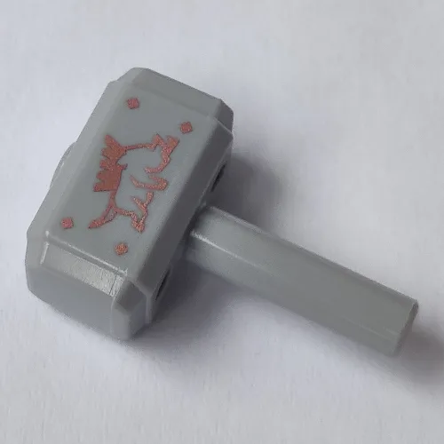 Tool Hammer / Sledgehammer with Copper Boar Print [Both Sides]