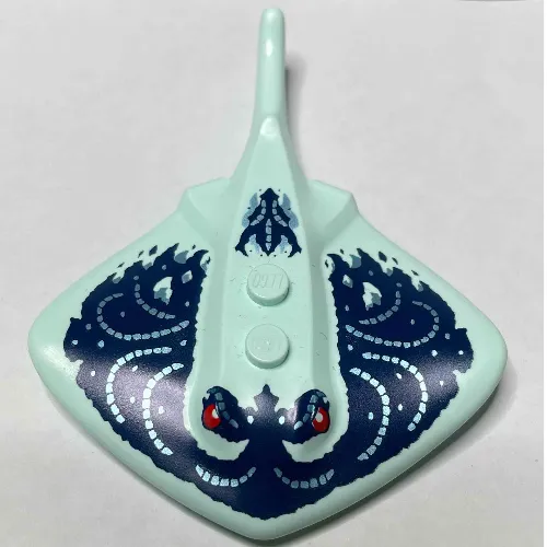 Animal, Stingray with Dark Blue Markings, Red Eyes print