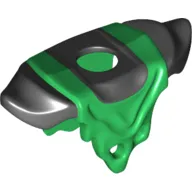 Minifig Neckwear Armor Shoulder Pads with Tattered Robe Green Pattern