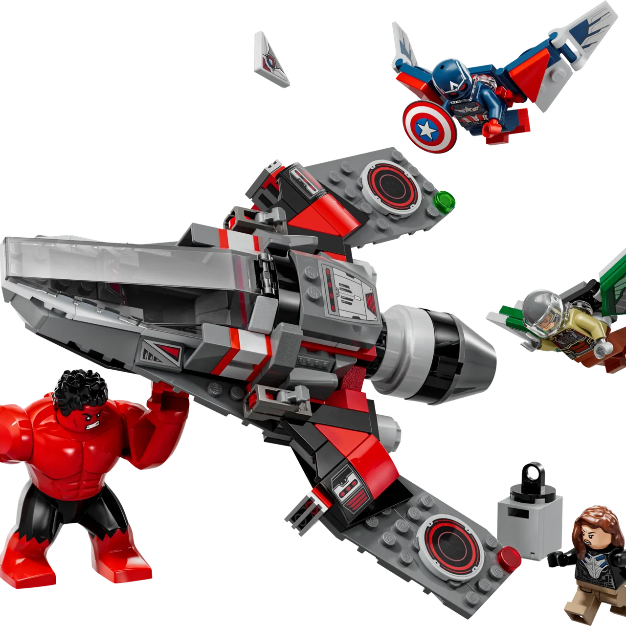 Captain America vs. Red Hulk Battle