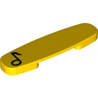 Duplo Train Action Plate with Black Music Note Print, Sound Action