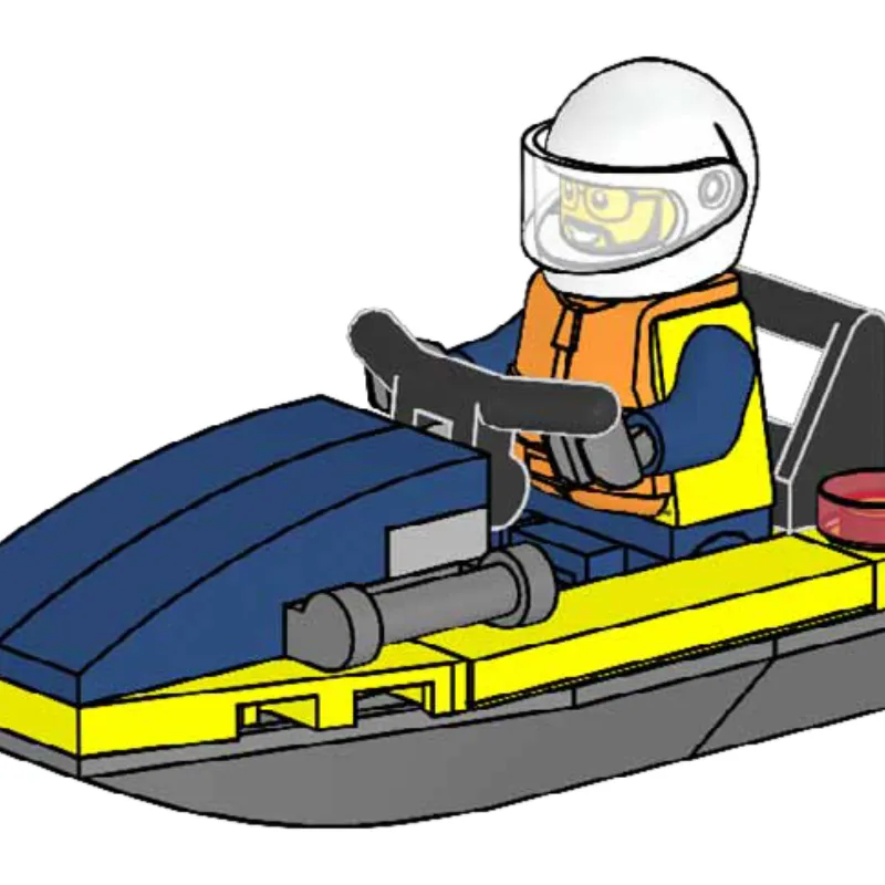 Policeman with Jetboat