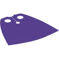 Neckwear Cape, Standard with Dark Purple Back [Traditional Starched Fabric]