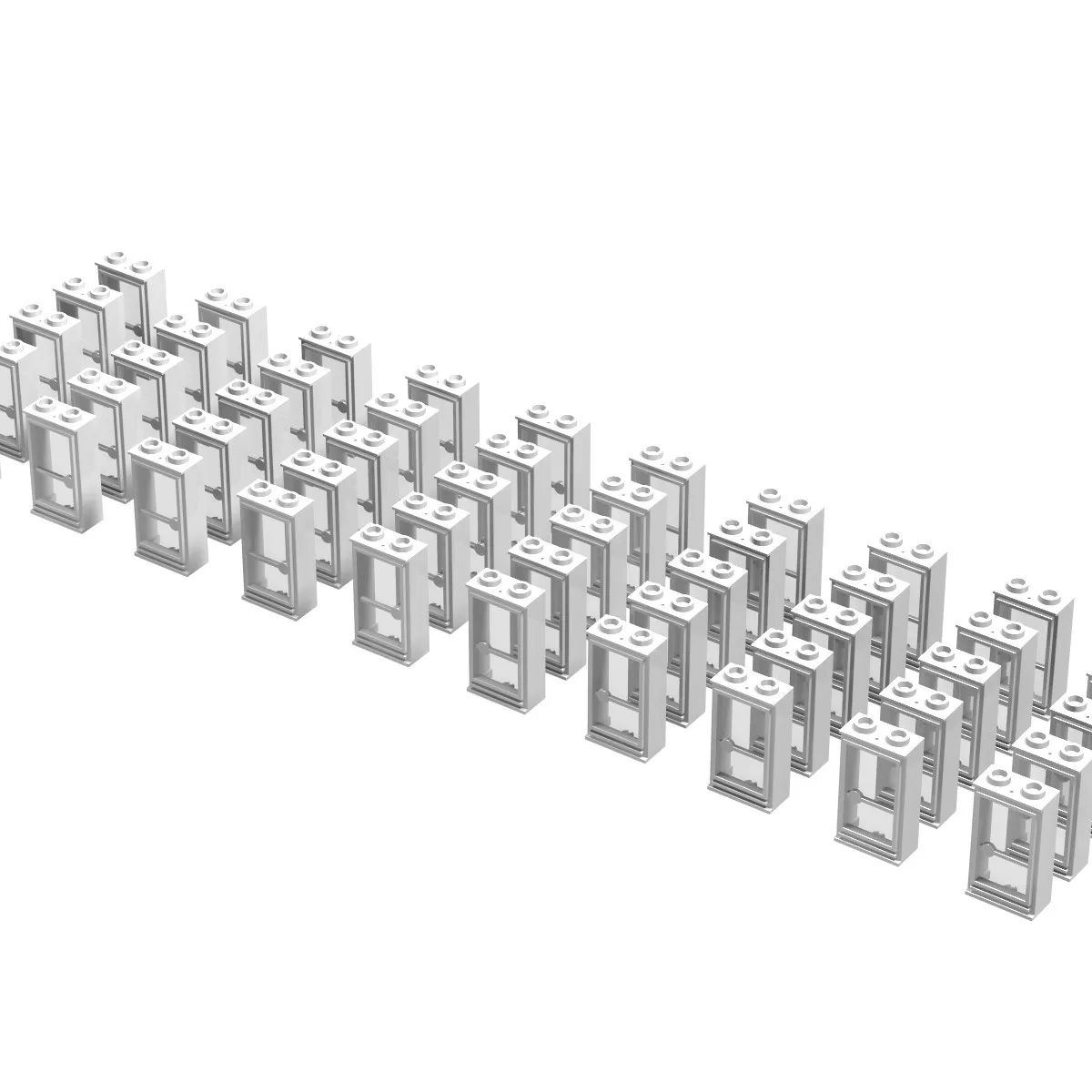 1 x 2 x 3 Doors Refill, White