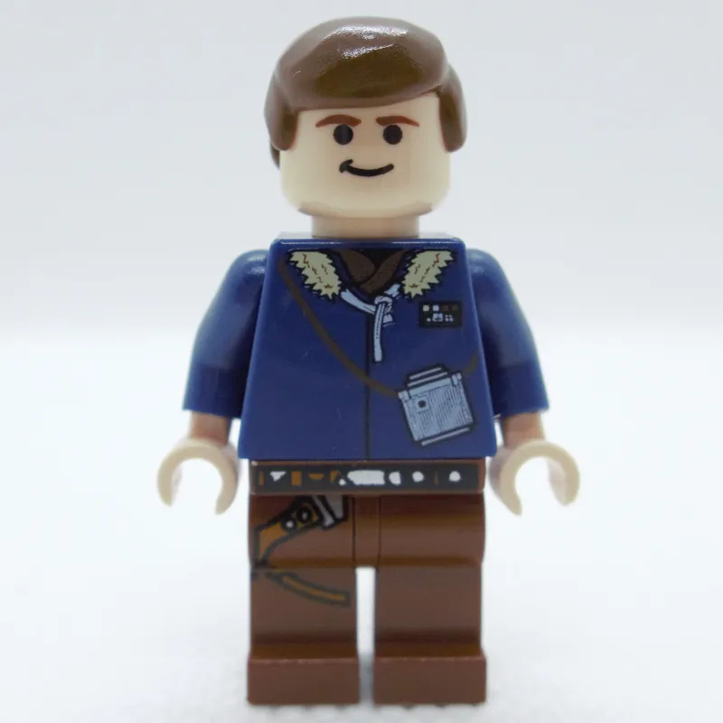 Han Solo, Hoth Outfit, Dark Blue Jacket, Reddish Brown Legs