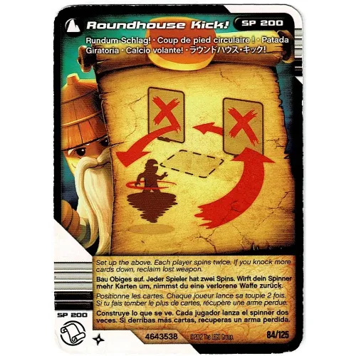 Trading Card, Ninjago Deck #2: 84 - Roundhouse Kick! - International Version