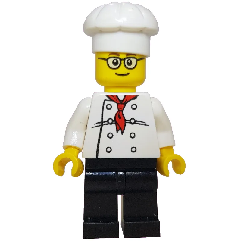 Chef, Red Neckerchief, Black Legs, Glasses