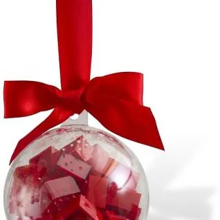 Holiday Ornament with Red Bricks