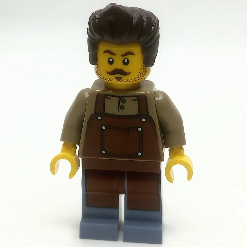 Barber, Reddish Brown Apron