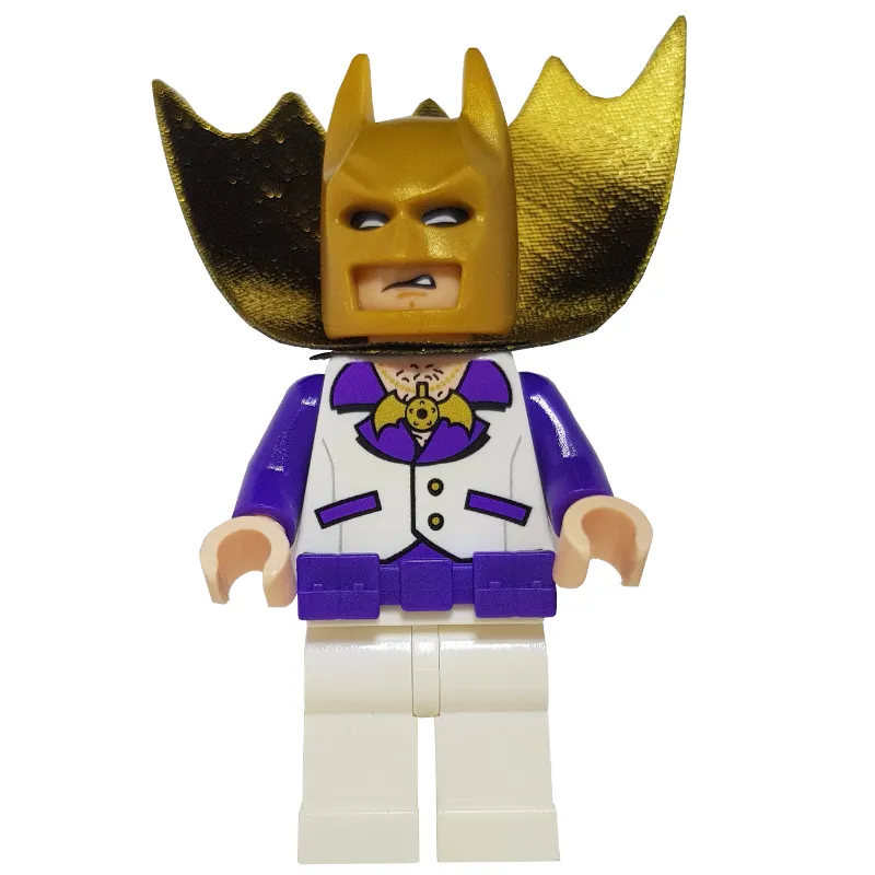 Batman, White Suit, Gold Cape and Cowl (Roller Disco Batman)