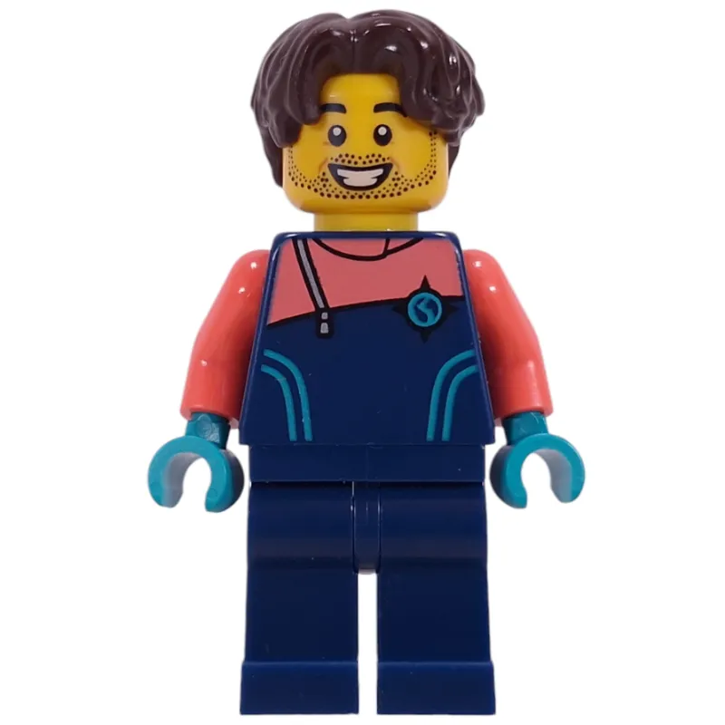 Arctic Explorer, Dark Blue Wetsuit, Dark Brown Hair