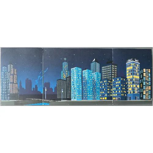 Backdrop for Set 1349 (Nighttime City)
