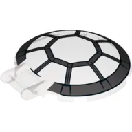 Dish 6 x 6 Inverted - No Studs with Handle with SW 8 Spoke Radial Cockpit Print