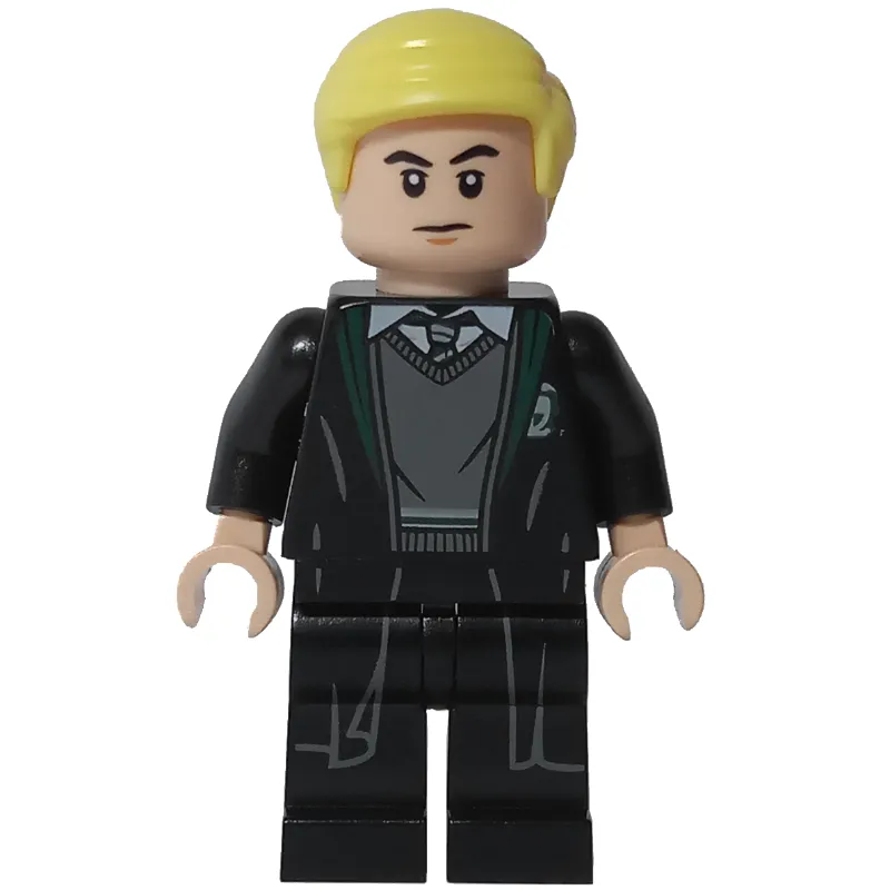 Draco Malfoy, Open Long Robes over Slytherin Sweater