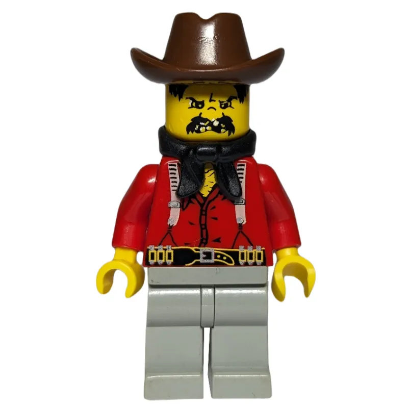 Bandit - Western, Red Shirt, Black Handkerchief, Brown Hat