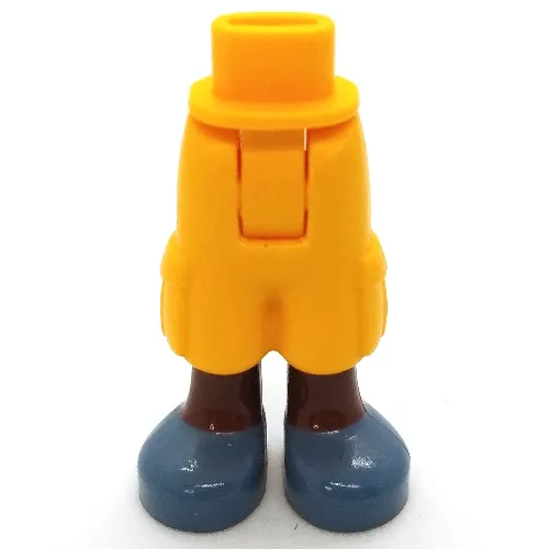 Minidoll Hips and Cargo Pants with Reddish Brown Legs and Sand Blue Sandals Print [Thick Hinge]