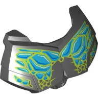 Large Figure Chest Cover, Armour Small with Medium Azure and Lime Print