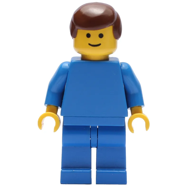 Man - Blue Torso, Blue Legs, Brown Hair