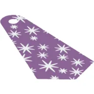 Neckwear Cape, Long Narrow with White Stars Print