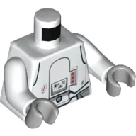 Torso Armour Snowtrooper with Printed Back Print, White Arms, Light Bluish Gray Hands