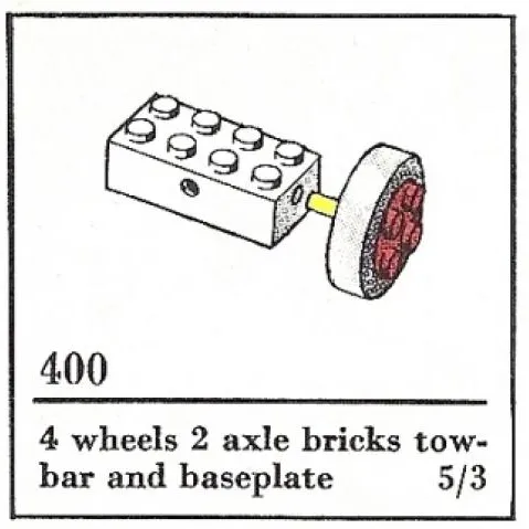 Small Wheels with Axles (The Building Toy)