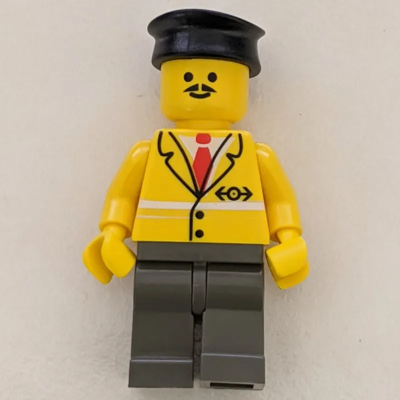 Conductor - Yellow Jacket, Dark gray Legs, Black Hat