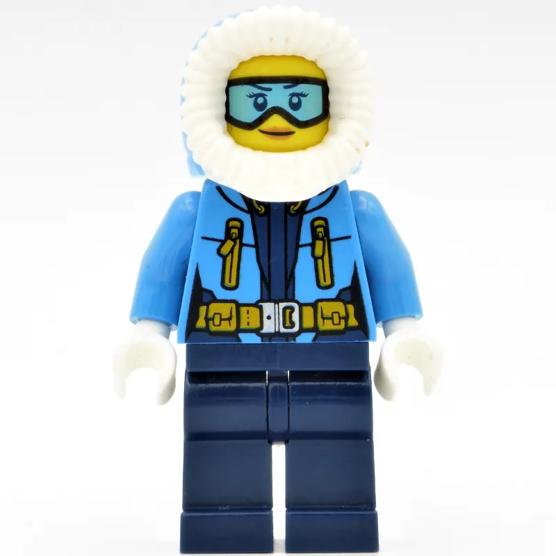 Arctic Explorer, Hood, Printed Light Blue Goggles