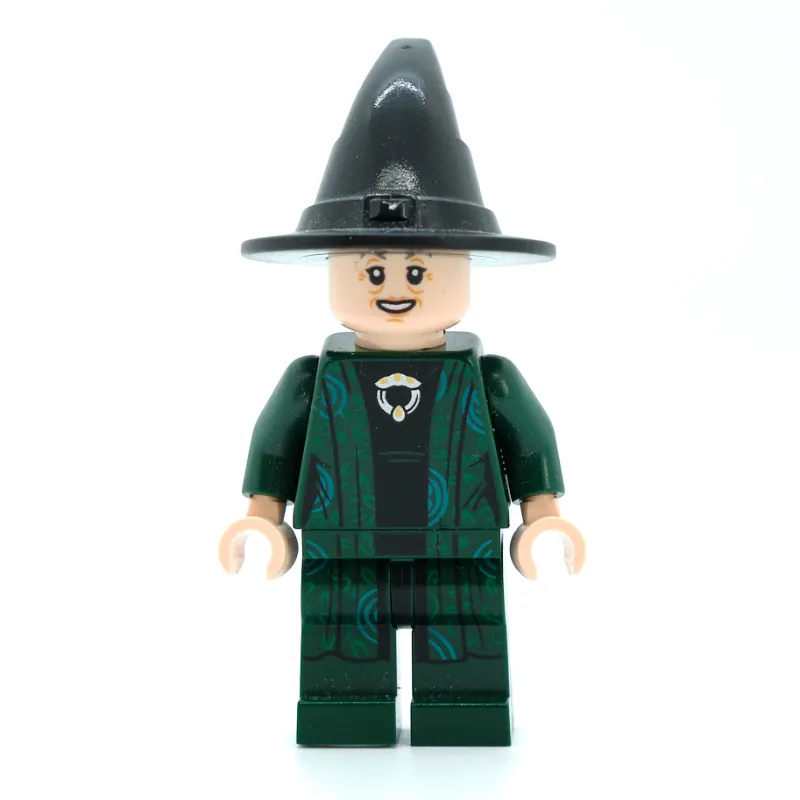 Professor Minerva McGonagall, Dark Green Robes, Black Hat (Dual Sided Head)