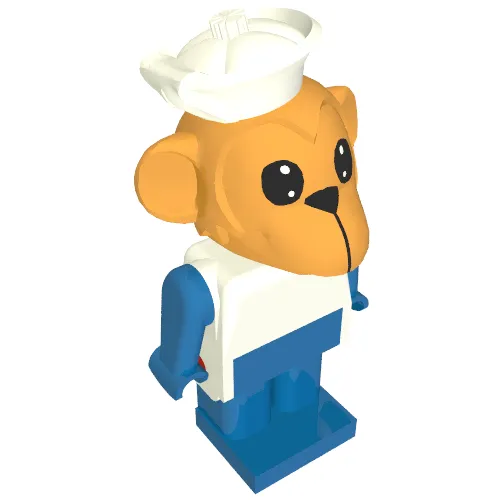 Fabuland Figure Monkey 3 with White Hat